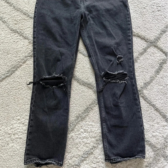 Abercrombie and Fitch black jeans ankle straight high rise curve love 24 / 00 - Picture 3 of 8
